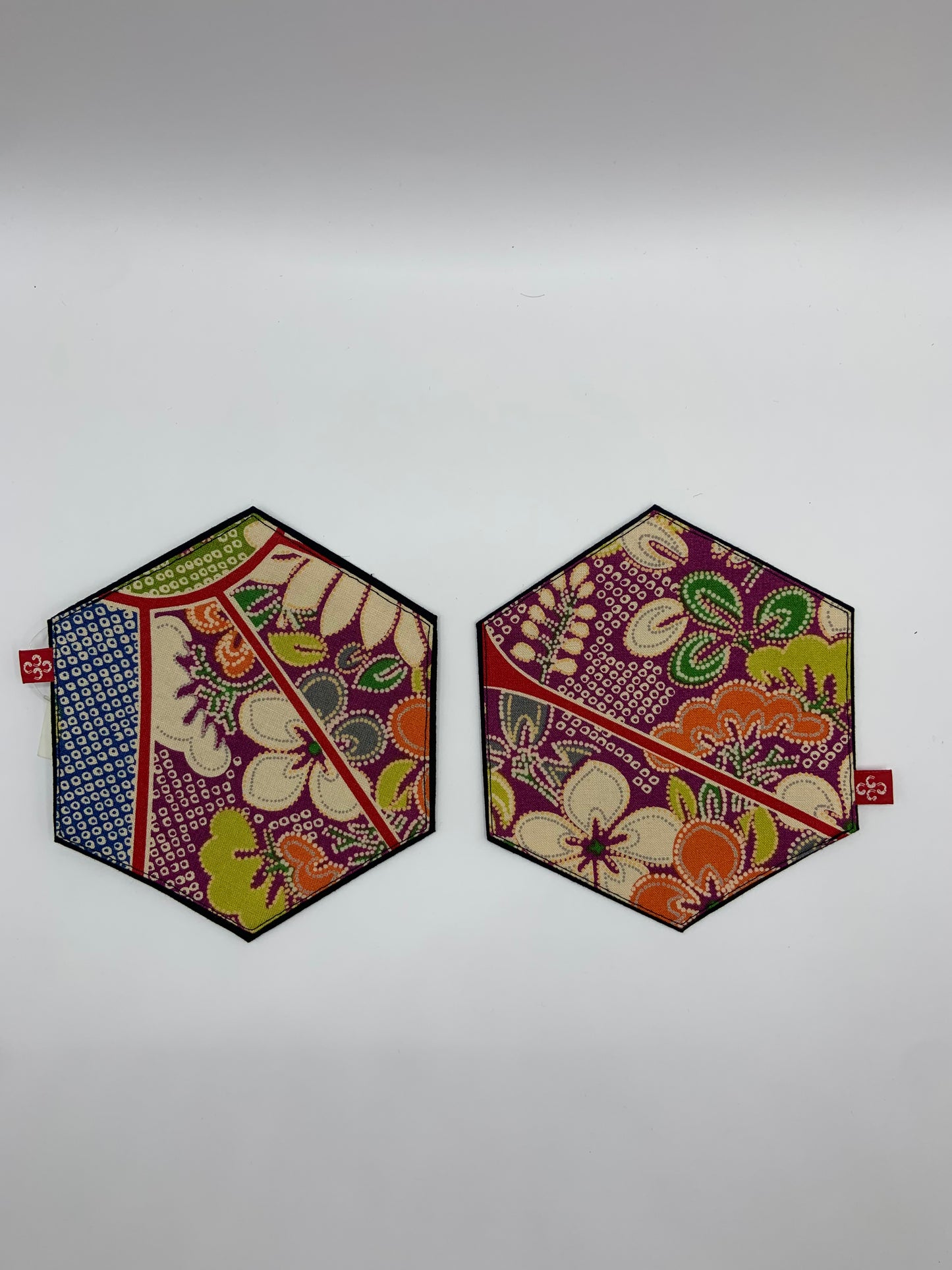 Coasters | Hexagon Kimono Design | Housewarming Gift | Set of 5 Drink Coaster Set