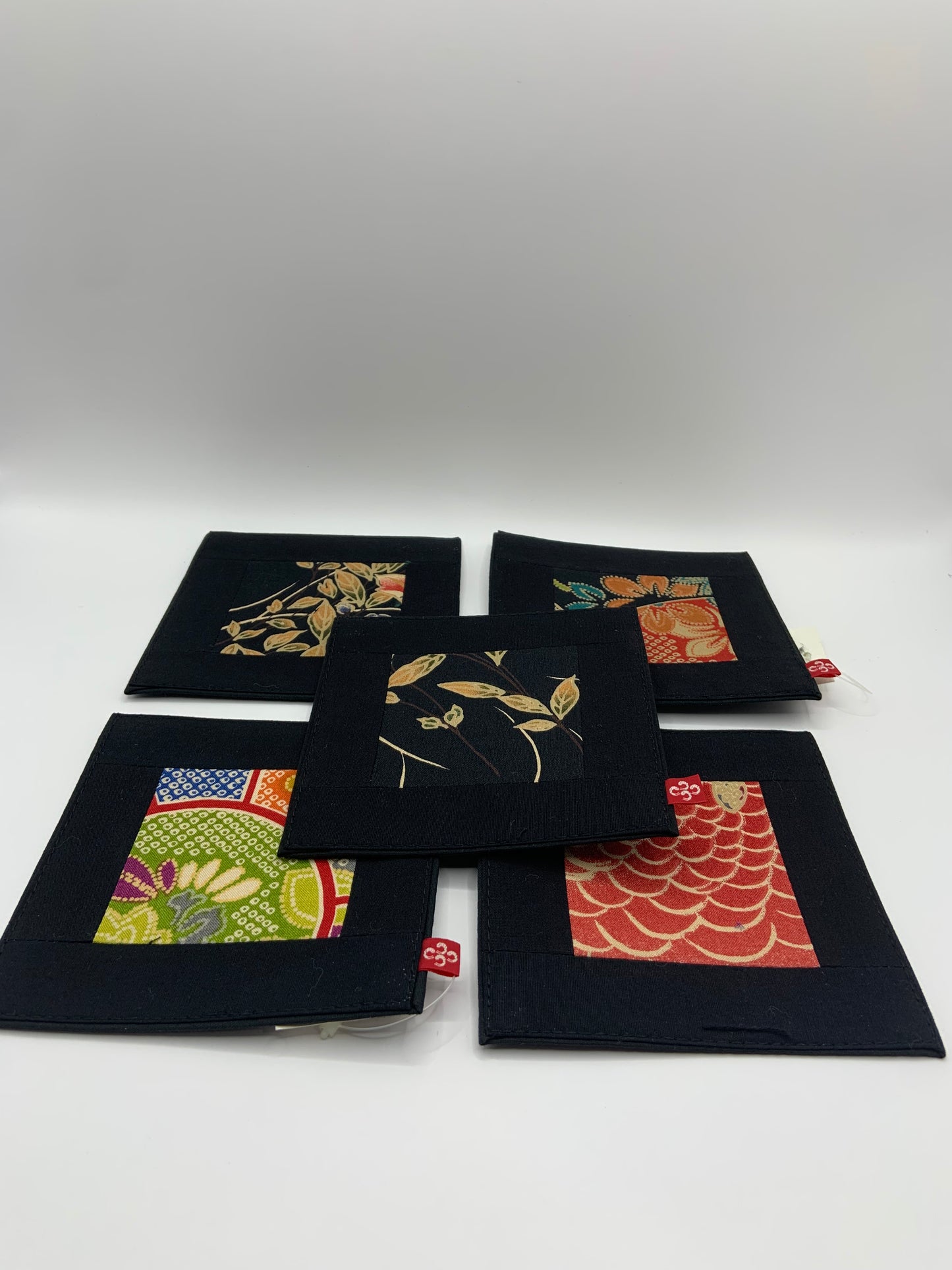 Coasters | Japanese Kimono Design | Housewarming Gift | Set of 5 Drink Coaster Set