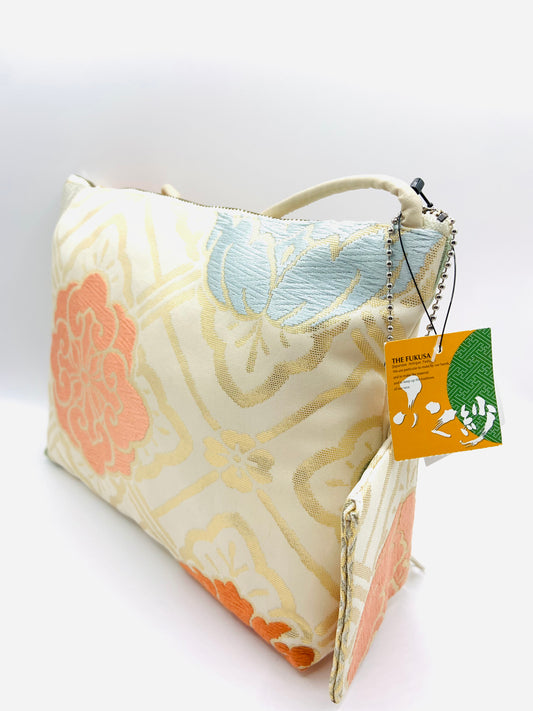 Kimono x Handbag Chrysanthemum White