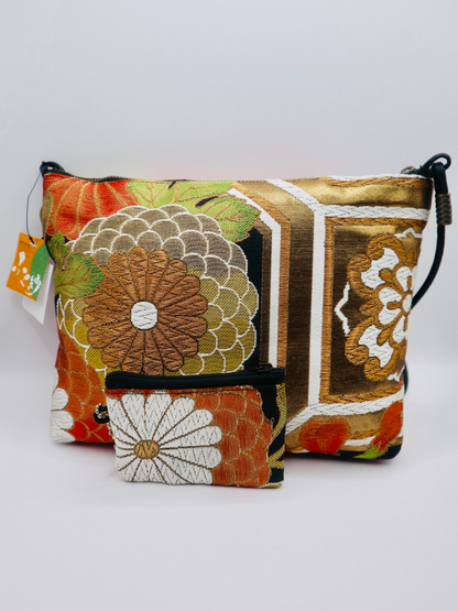 Kimono x Handbag Chrysanthemum Orange